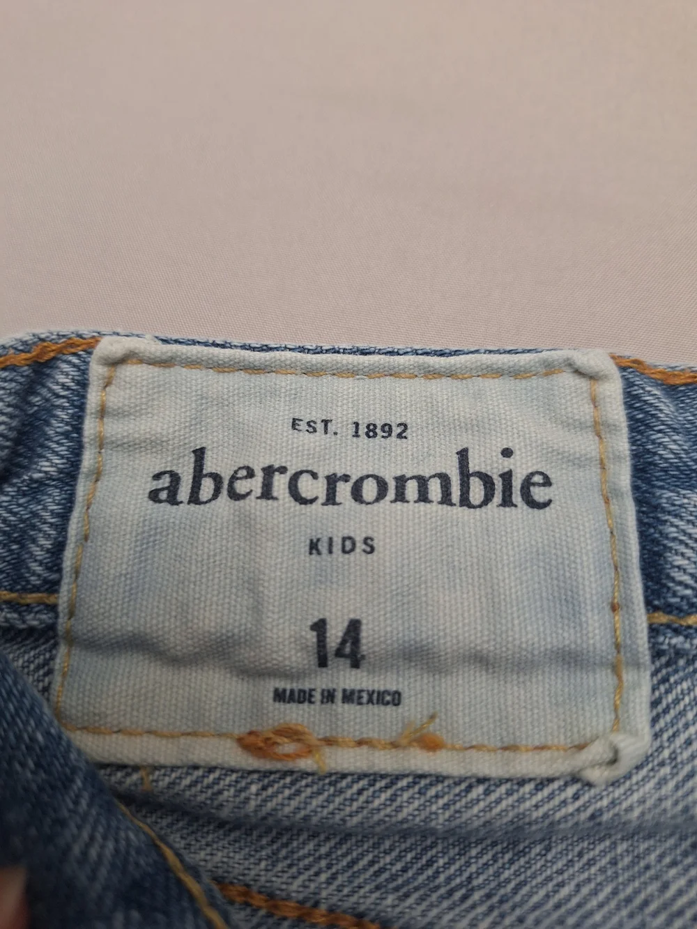 Abercrombie & Fitch Kids Denim Trio — Light, Medium, Darker Blue Wide Leg Jeans